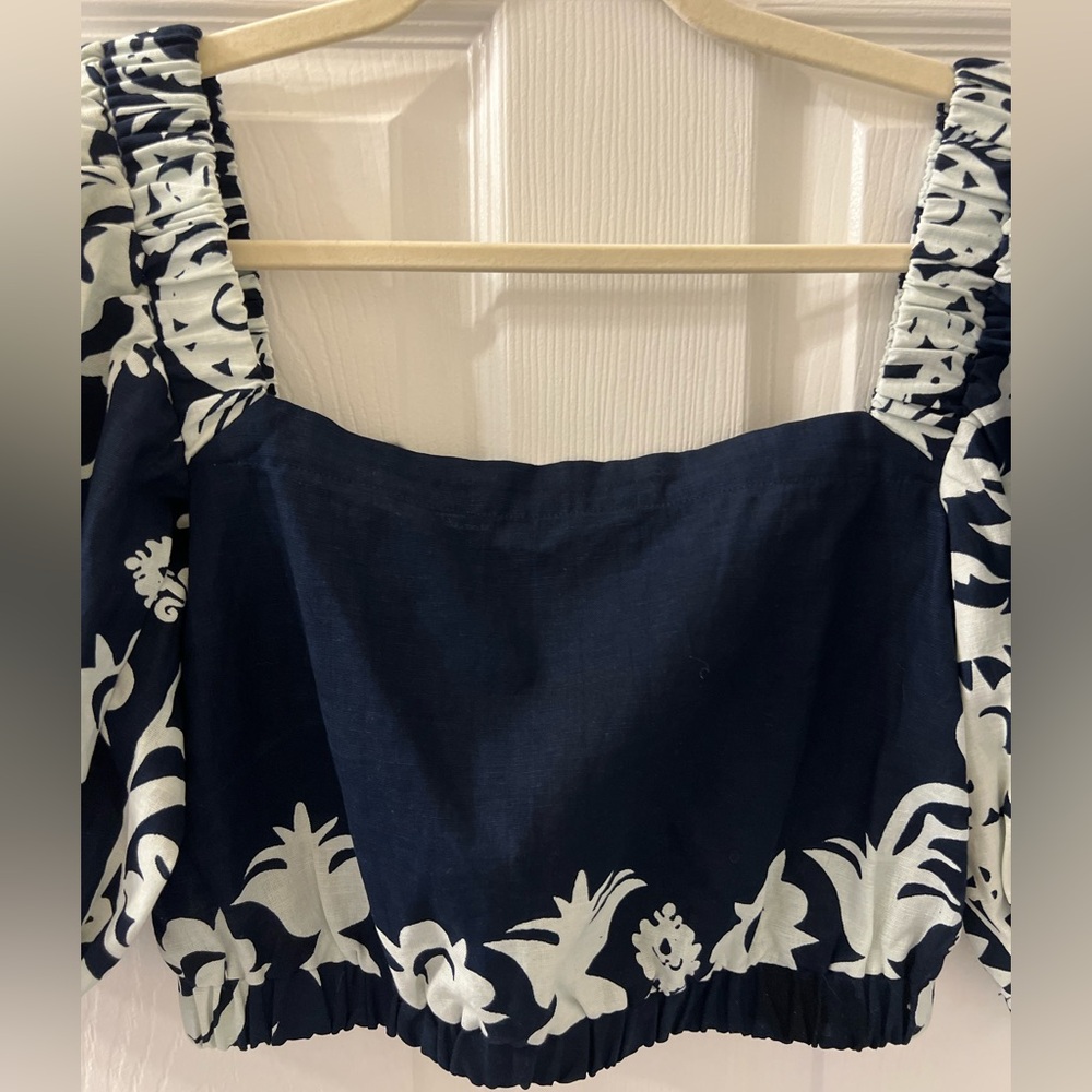 Sea NY Women’s Crop Top, Size 4/S, Color: Blue - Picture 2 of 11